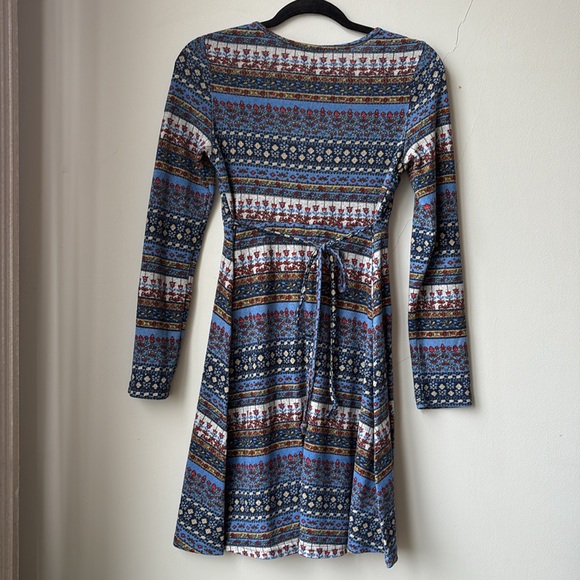 Vintage floral long-sleeve dress - Picture 4 of 4